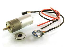 34-1 Metal Gearmotor with 16CPR Encoder - included parts